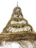 Tall Open Cone Shaped Raffia Lantern - RAF006 Tall Open Cone Shaped Raffia Lantern - RAF006