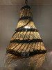 Tall Open Cone Shaped Raffia Lantern - RAF006 Tall Open Cone Shaped Raffia Lantern - RAF006