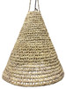 Handwoven Cone Shaped Raffia Lantern - RAF018