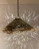 Wide Cone Shaped Raffia Lantern - RAF025