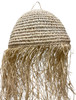 Dome Shaped Raffia Lantern with Fringe - RAF026