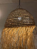 Dome Shaped Raffia Lantern with Fringe - RAF026