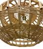 Handwoven Globe Shaped Raffia Lantern - RAF028