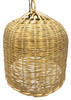 Rounded Dome Shaped Raffia Lantern - RAF029