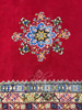 84" W x 330" H - Red Moroccan Runner Rug with Multicolor Floral Medallions - R777