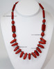 Moroccan Red Gemstone Necklace - J001