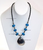 Moroccan Blue Gemstone Necklace - J030