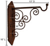 Rustic Iron Wall Mount Bracket - IB001