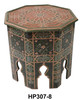 Hand Painted Octagon Shaped Side Table - HP307