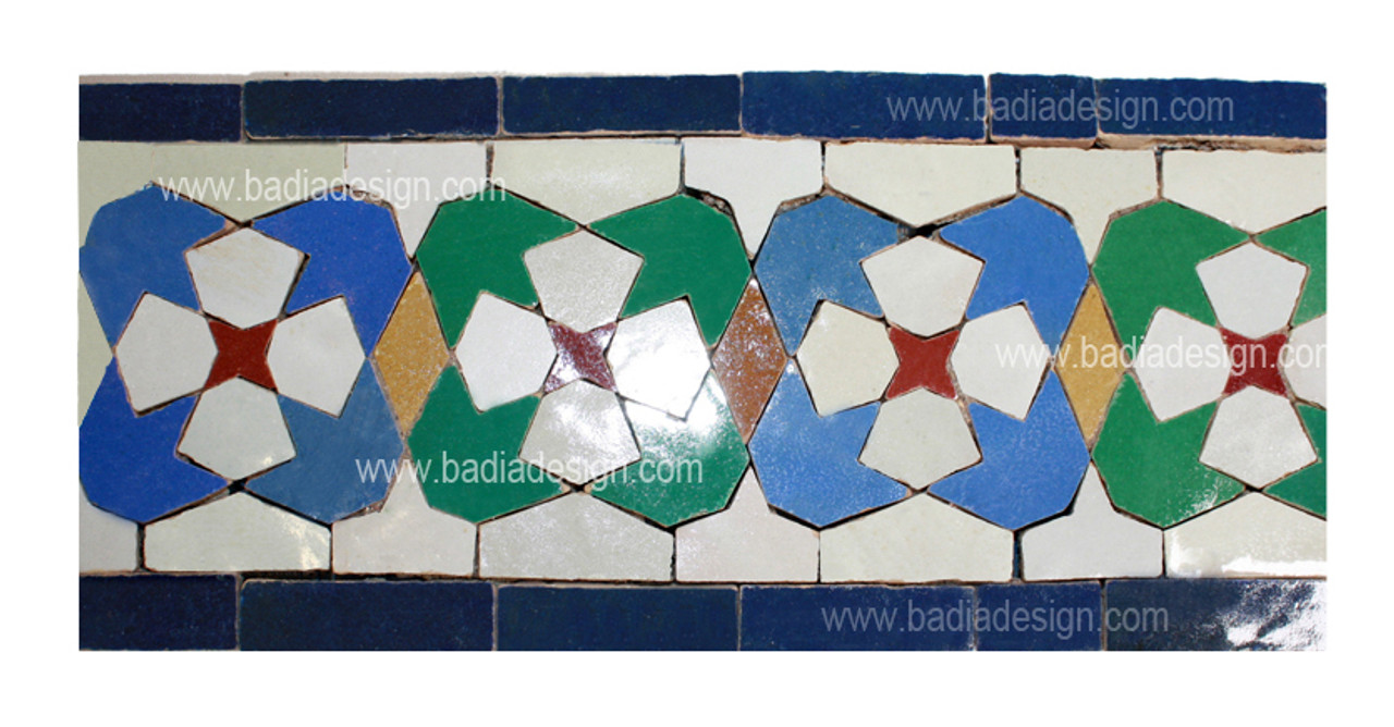 Moroccan Mosaic Border Tile - BT006