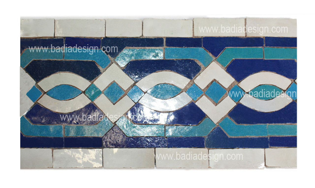 Moroccan Mosaic Border Tile - BT007
