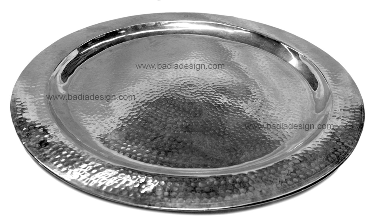 Silver Moroccan Serving Tray - HD107