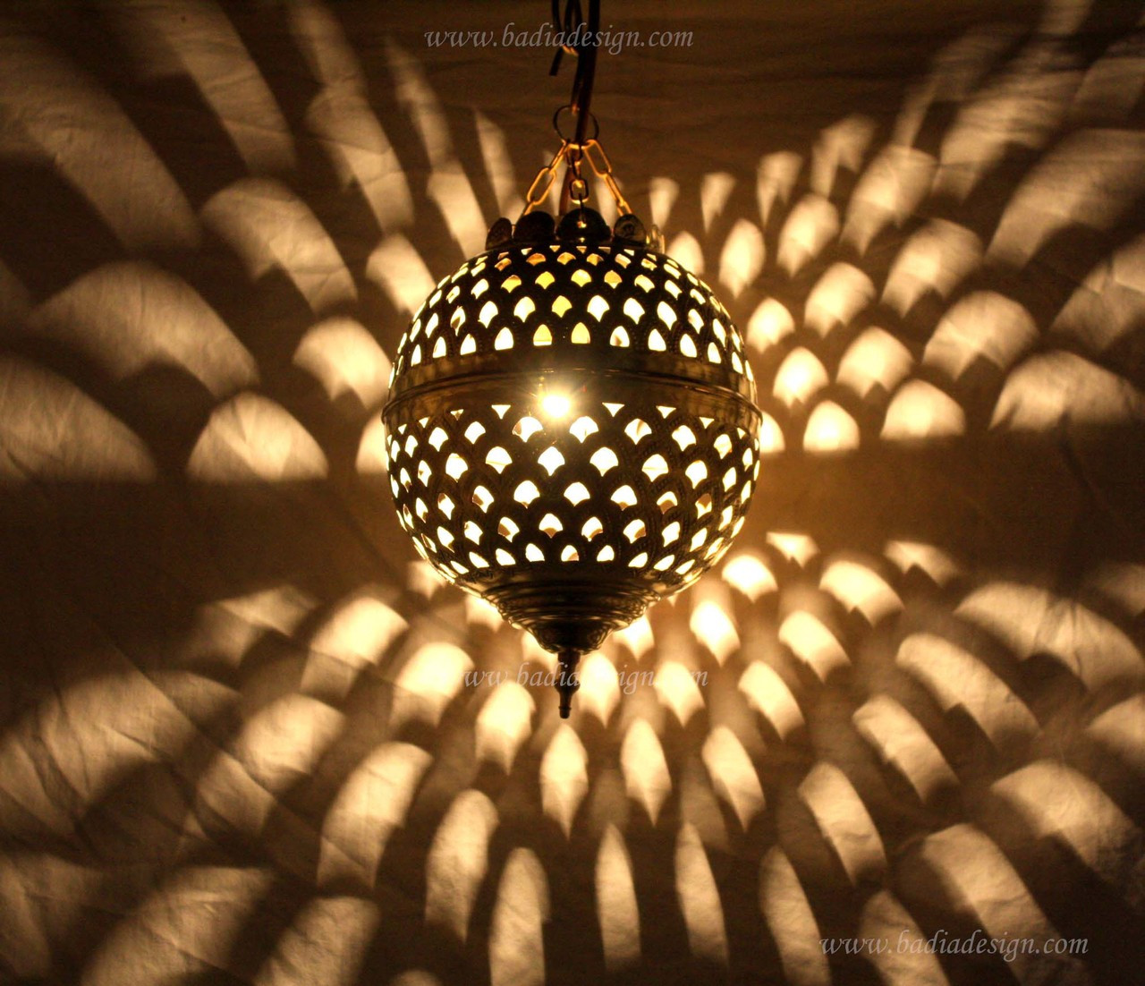 Moroccan Brass Lantern - LL092