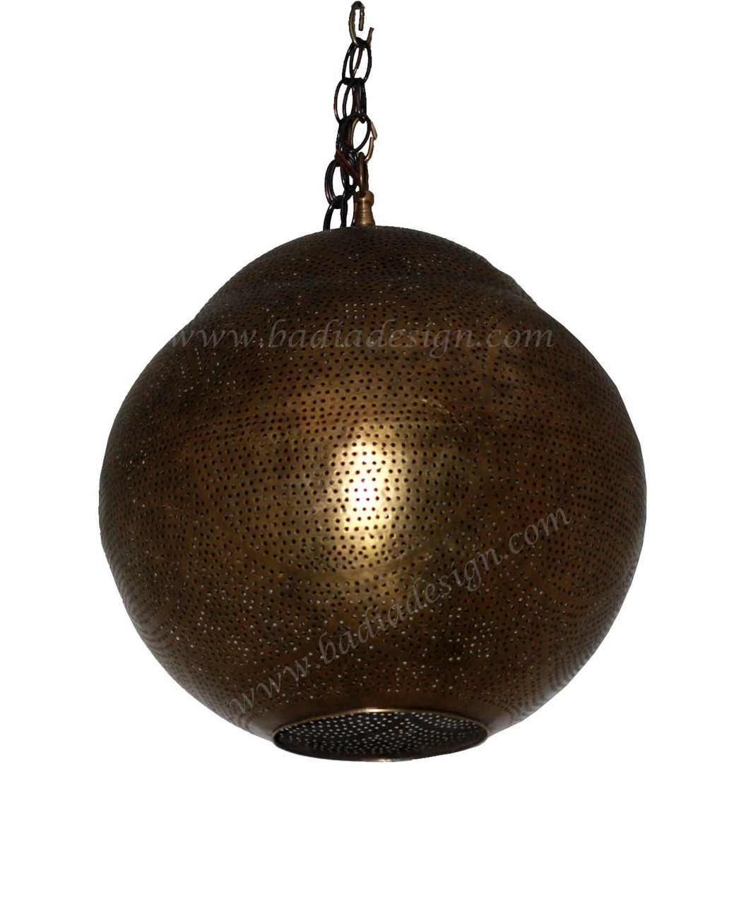 Moroccan Hanging Brass Lantern - LIG140