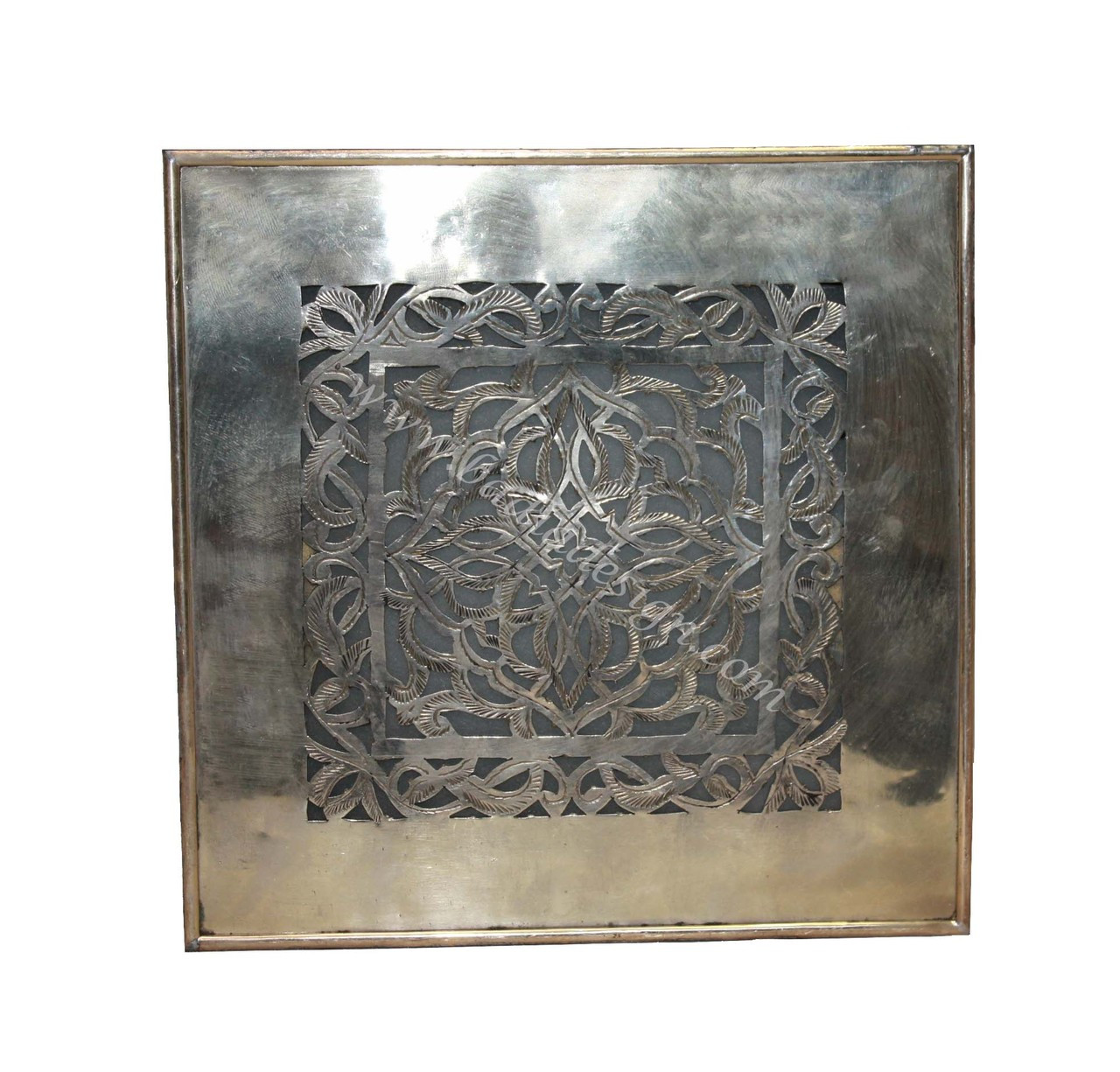 Decorative Brass and Silver Wall Sconce with White Glass - WL144