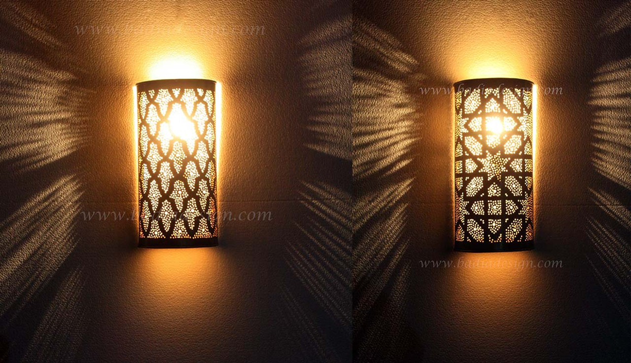 Intricately Designed Brass Wall Sconce - WL152