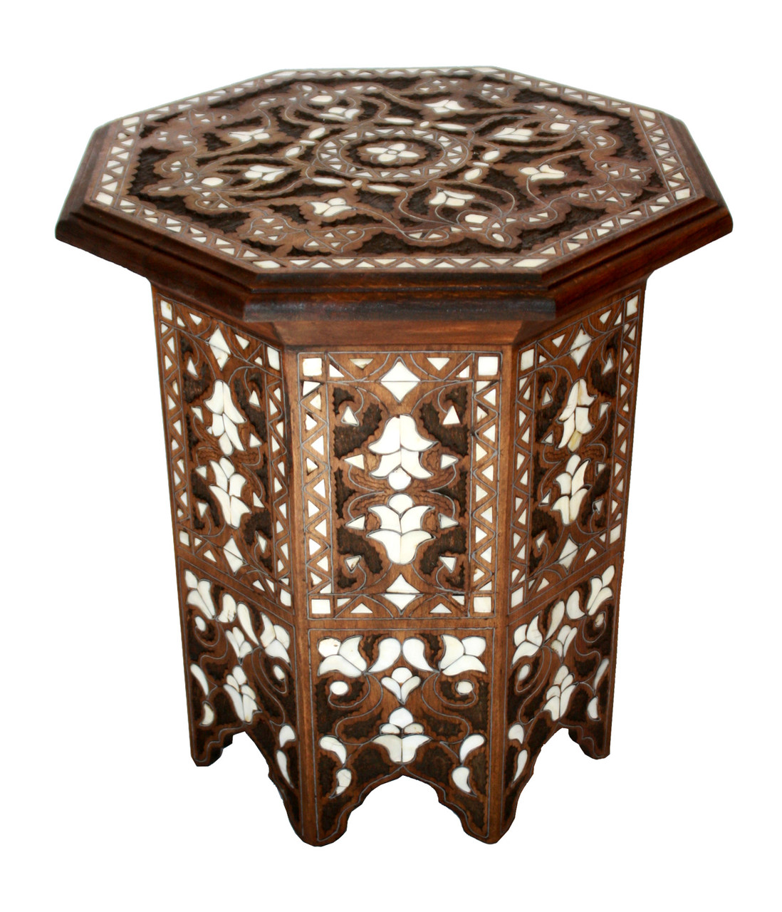 Mother of Pearl Inlay Side Table - MOP-ST040
