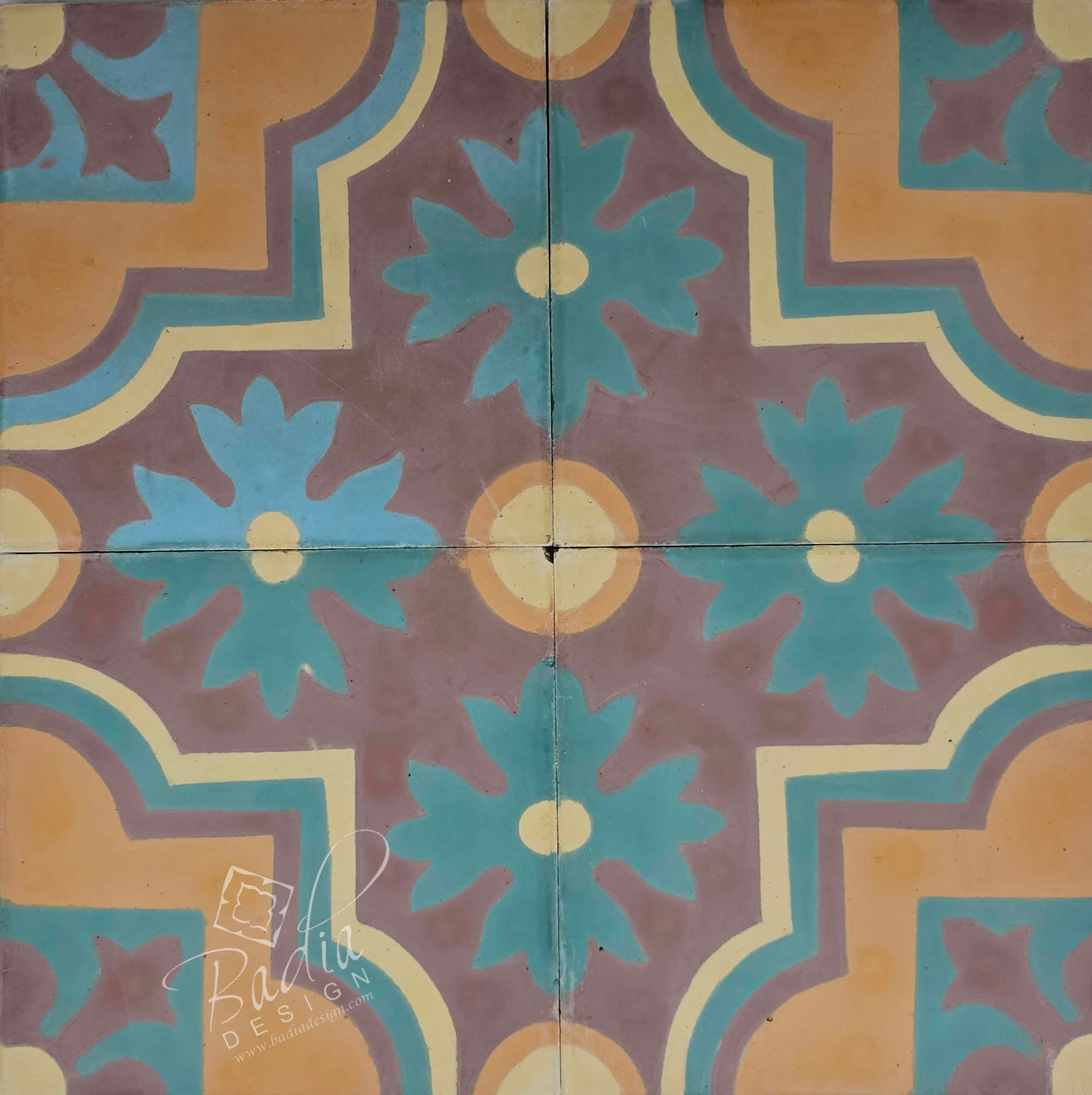 Moroccan Mosaic Cement Floor Tile - CT062