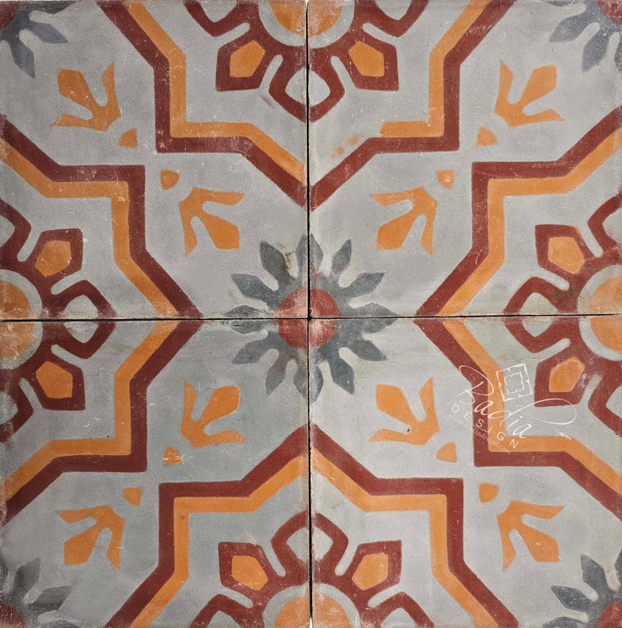 Moroccan Mosaic Cement Floor Tile - CT064