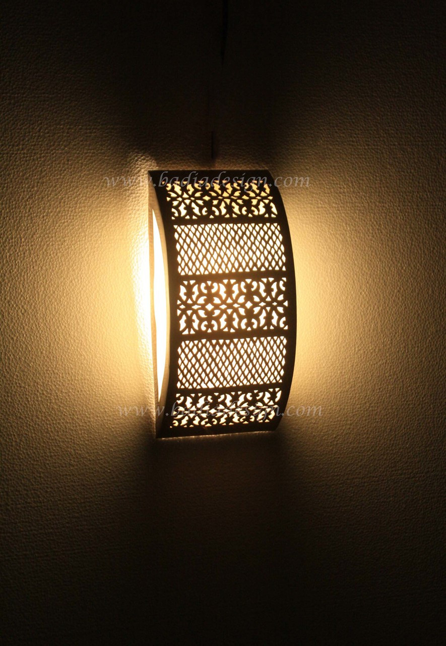 Half Moon Brass Wall Sconce - WL171