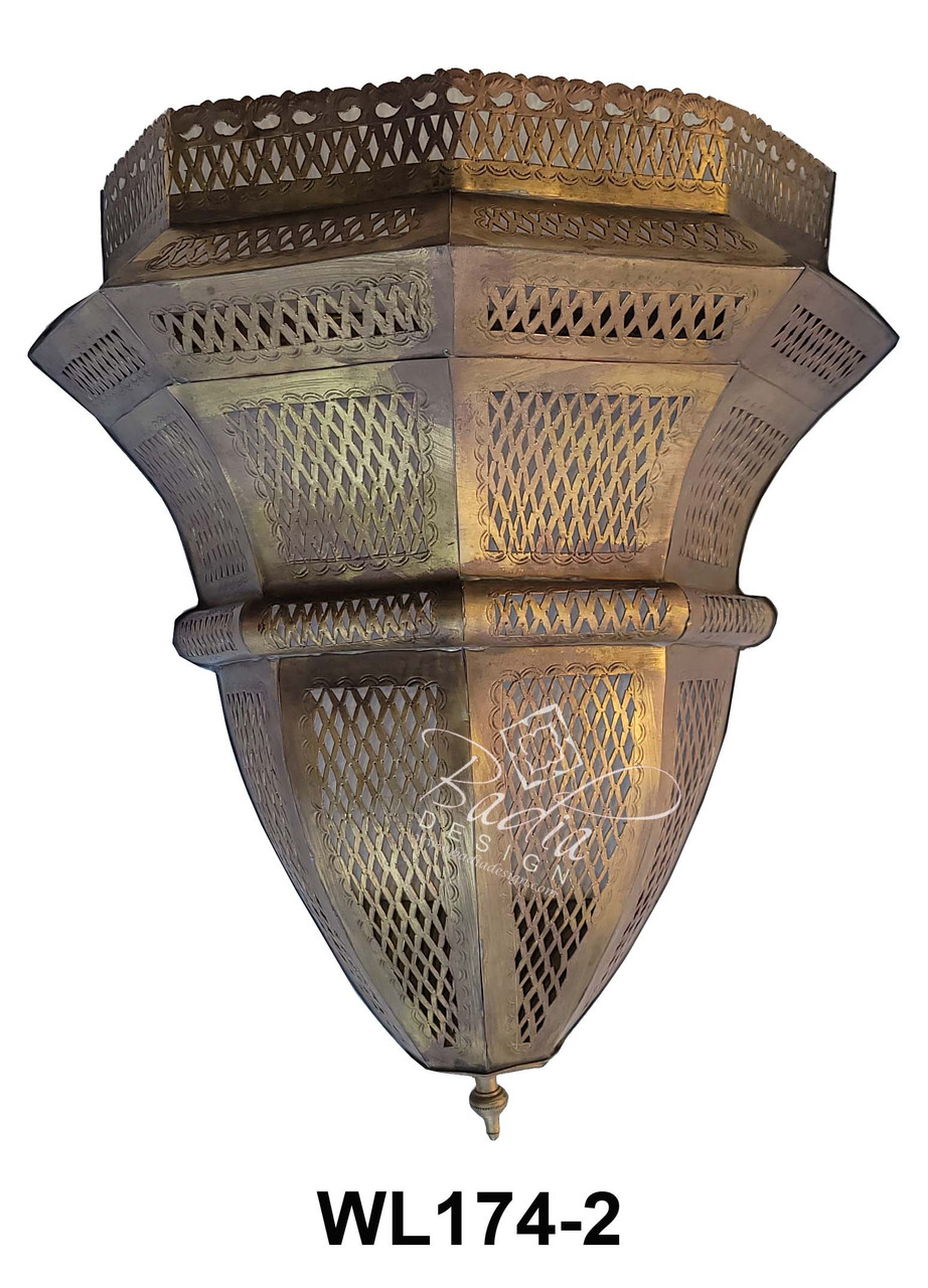 Brass and Silver Wall Sconce - WL174