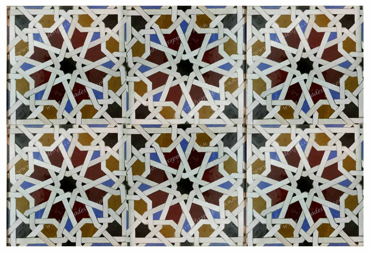 Hand Painted Mosaic Tile - TM040