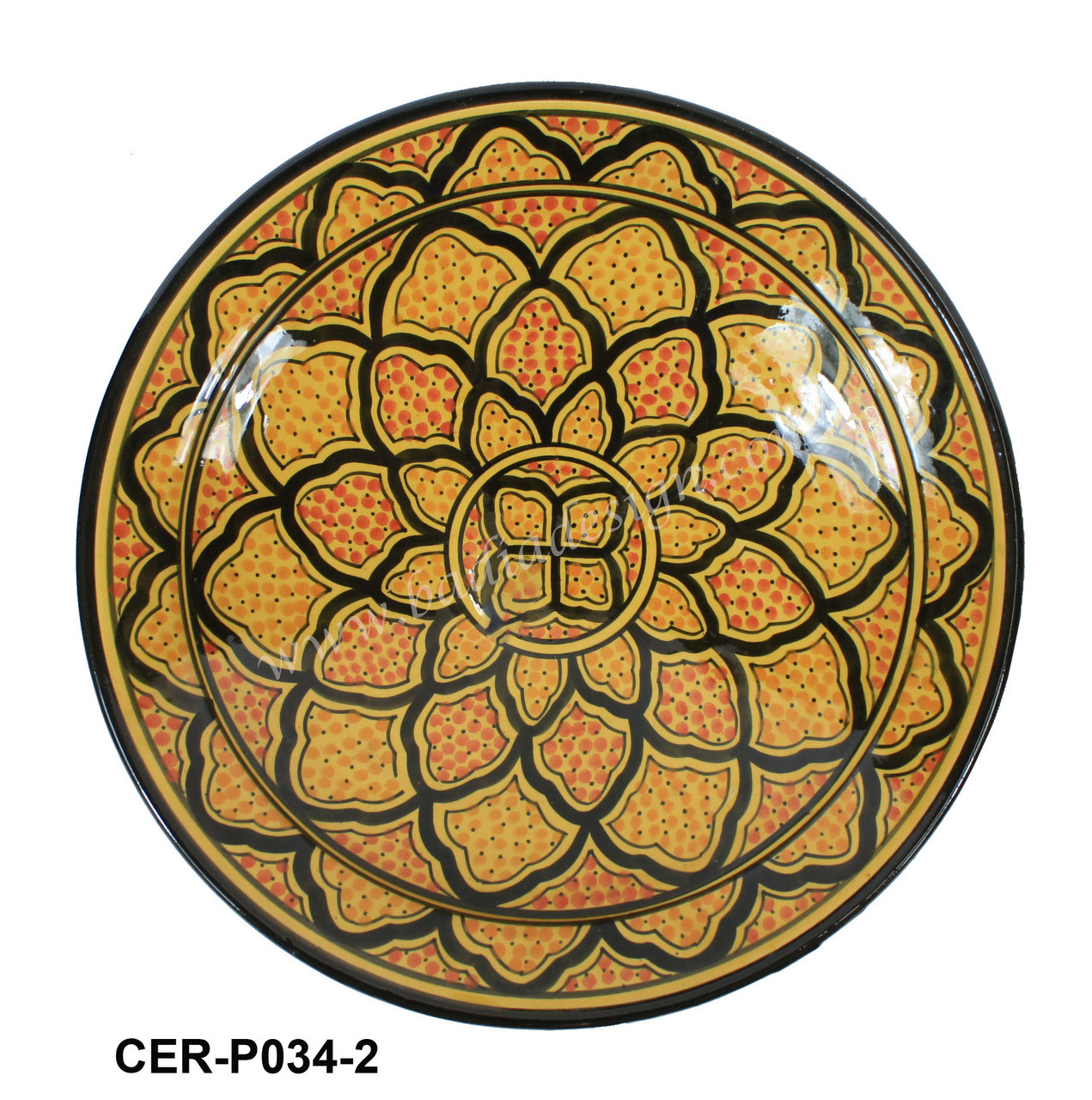 Hand Painted Ceramic Plate - CER-P034