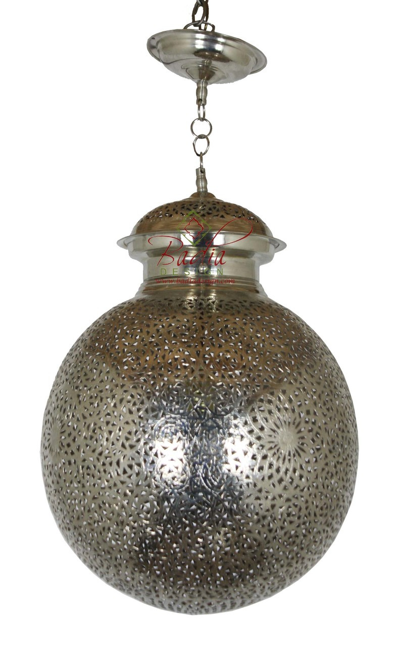 Intricately Designed Silver Lantern - LIG322