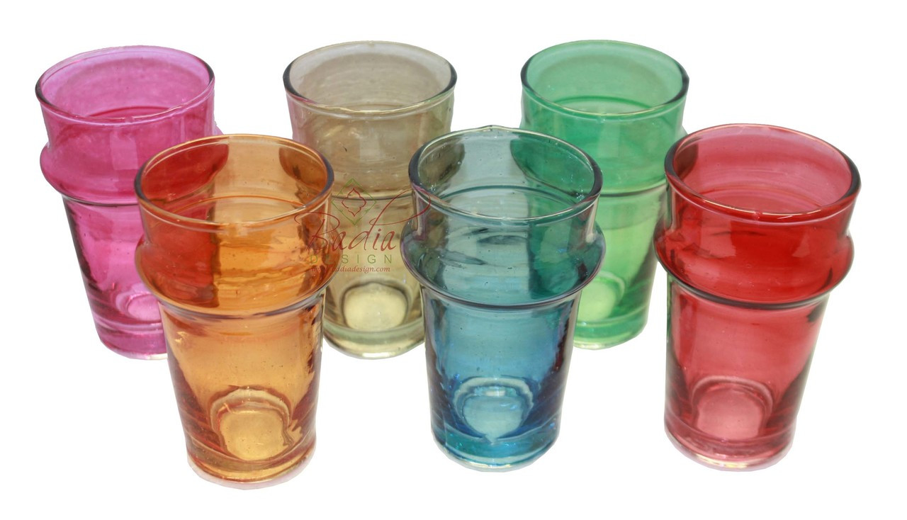 Multi Color Water or Beverage Glasses - MZODA-183