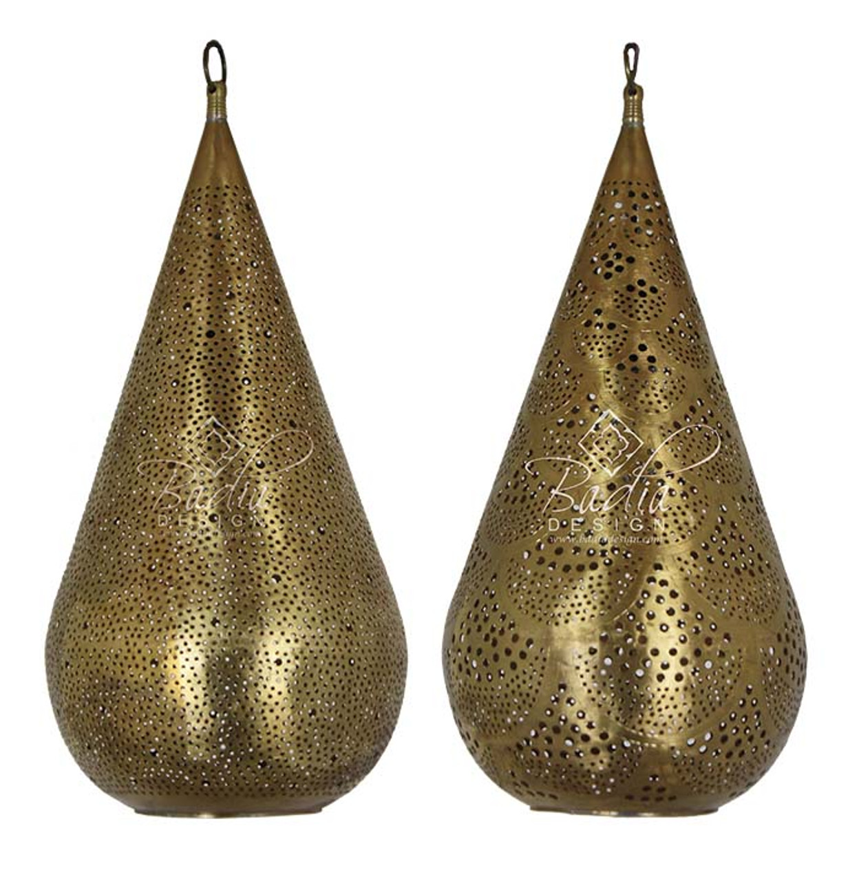 Brass Teardrop Shaped Lantern - LIG369