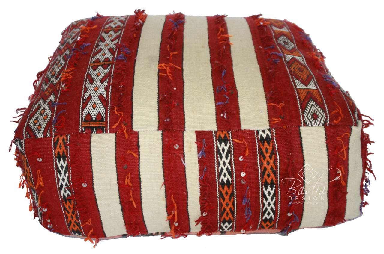 Square Shaped Kilim Floor Cushion - FP708