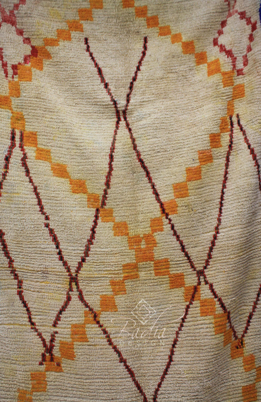 60" x 113" - Moroccan Multi Color Berber Rug - R880