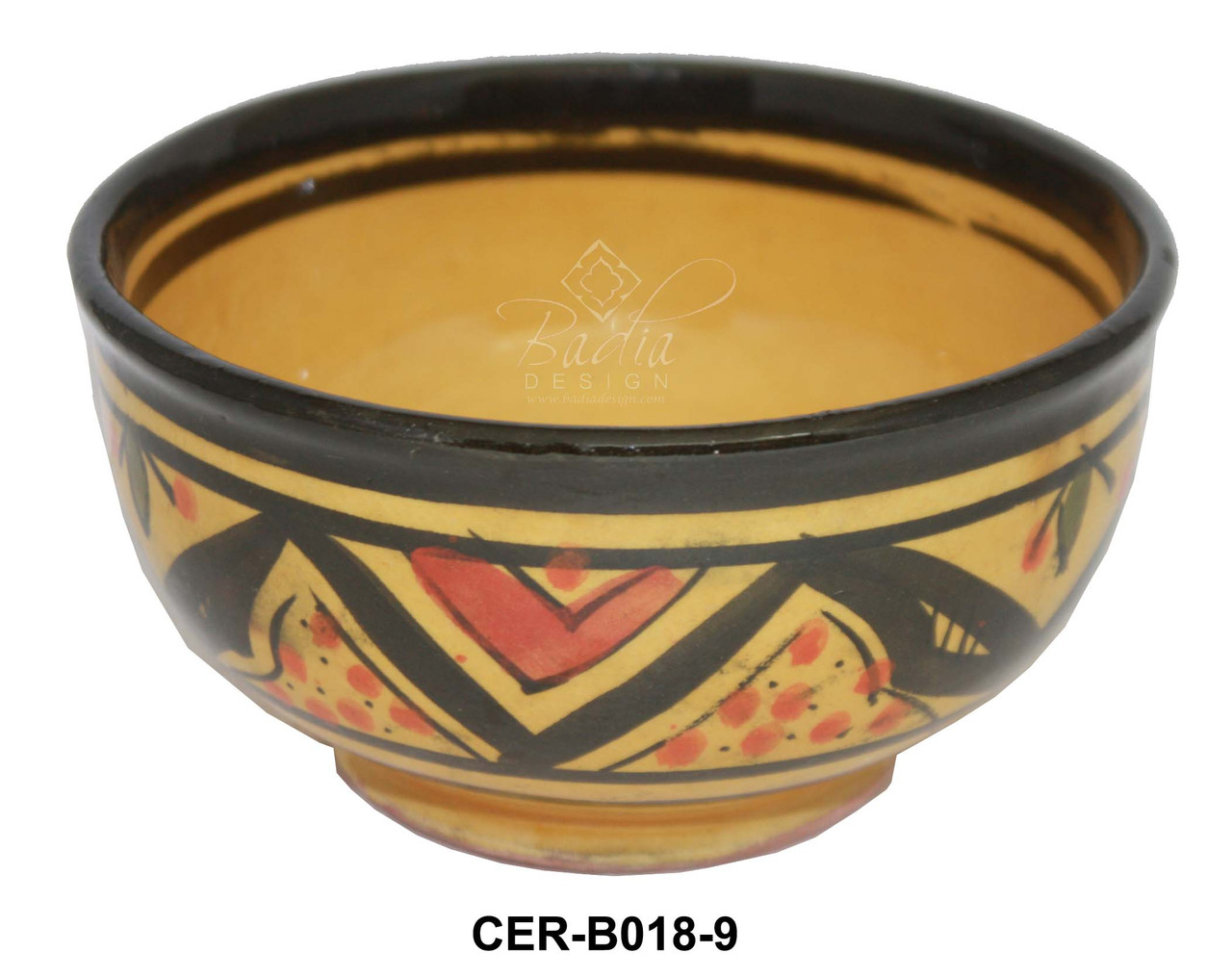 Hand Painted Ceramic Bowl - CER-B018