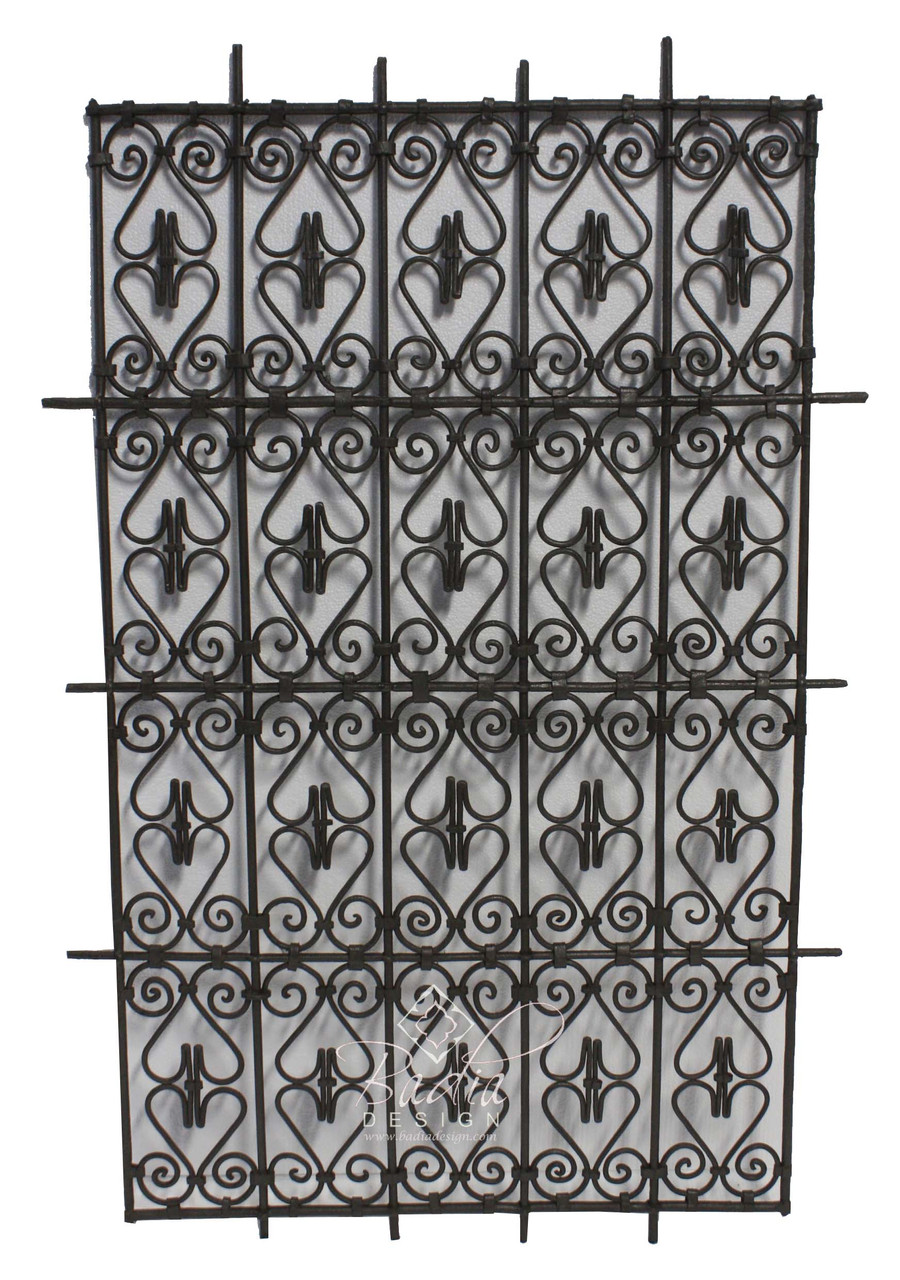 Rectangular Shaped Wrought Iron Panel - IP022