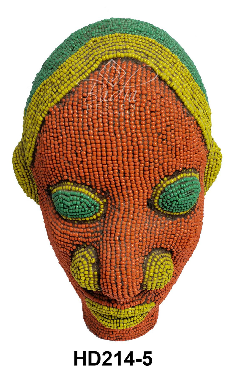 Handmade African Beaded Heads - HD214