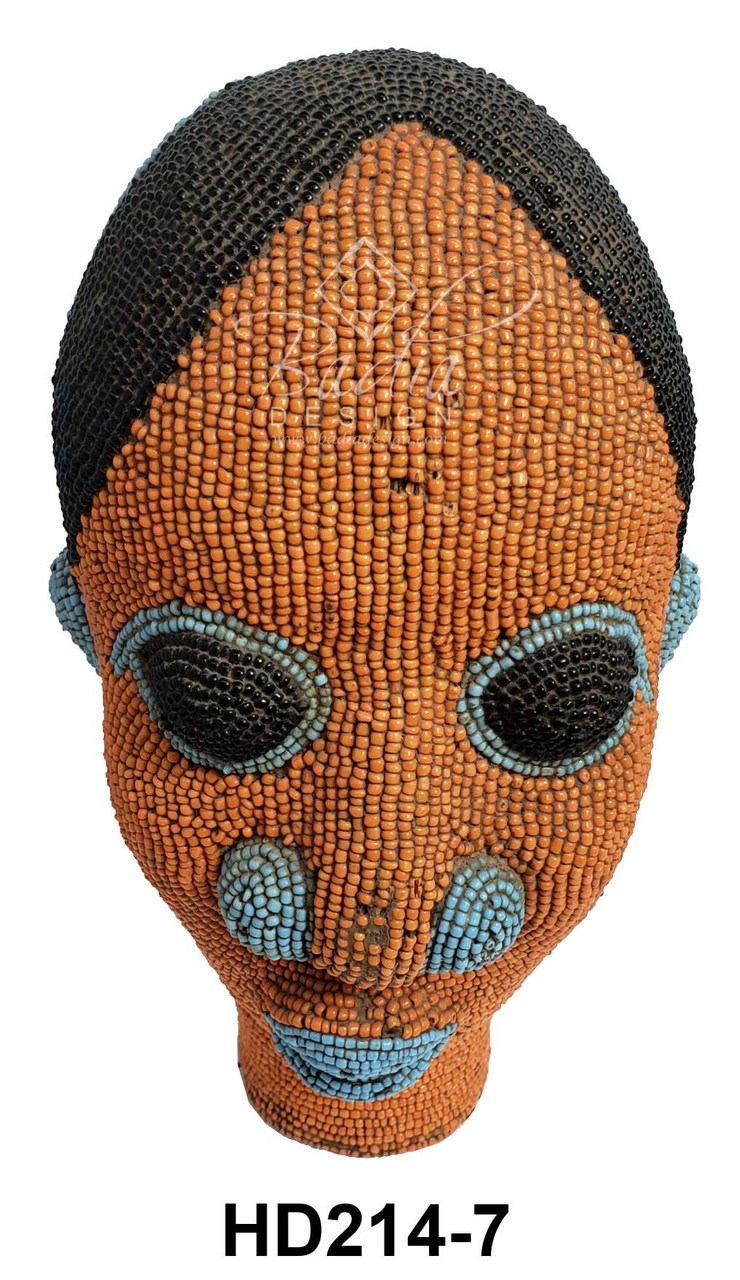 Handmade African Beaded Heads - HD214