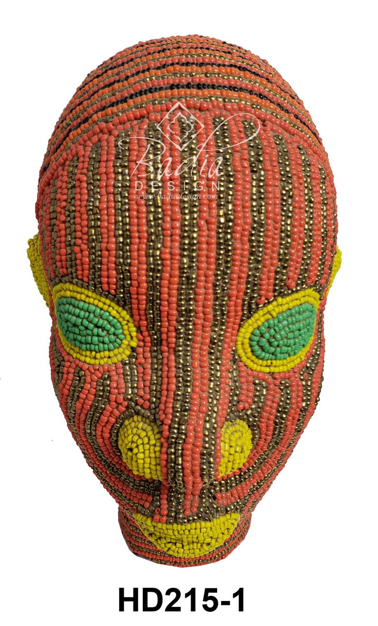 Handmade African Beaded Heads - HD215