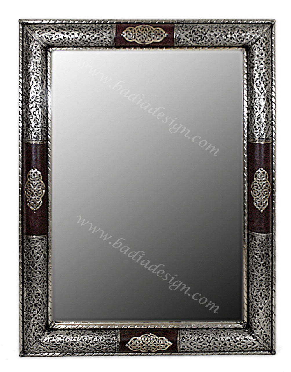 Metal and Leather Mirror - M-ML001