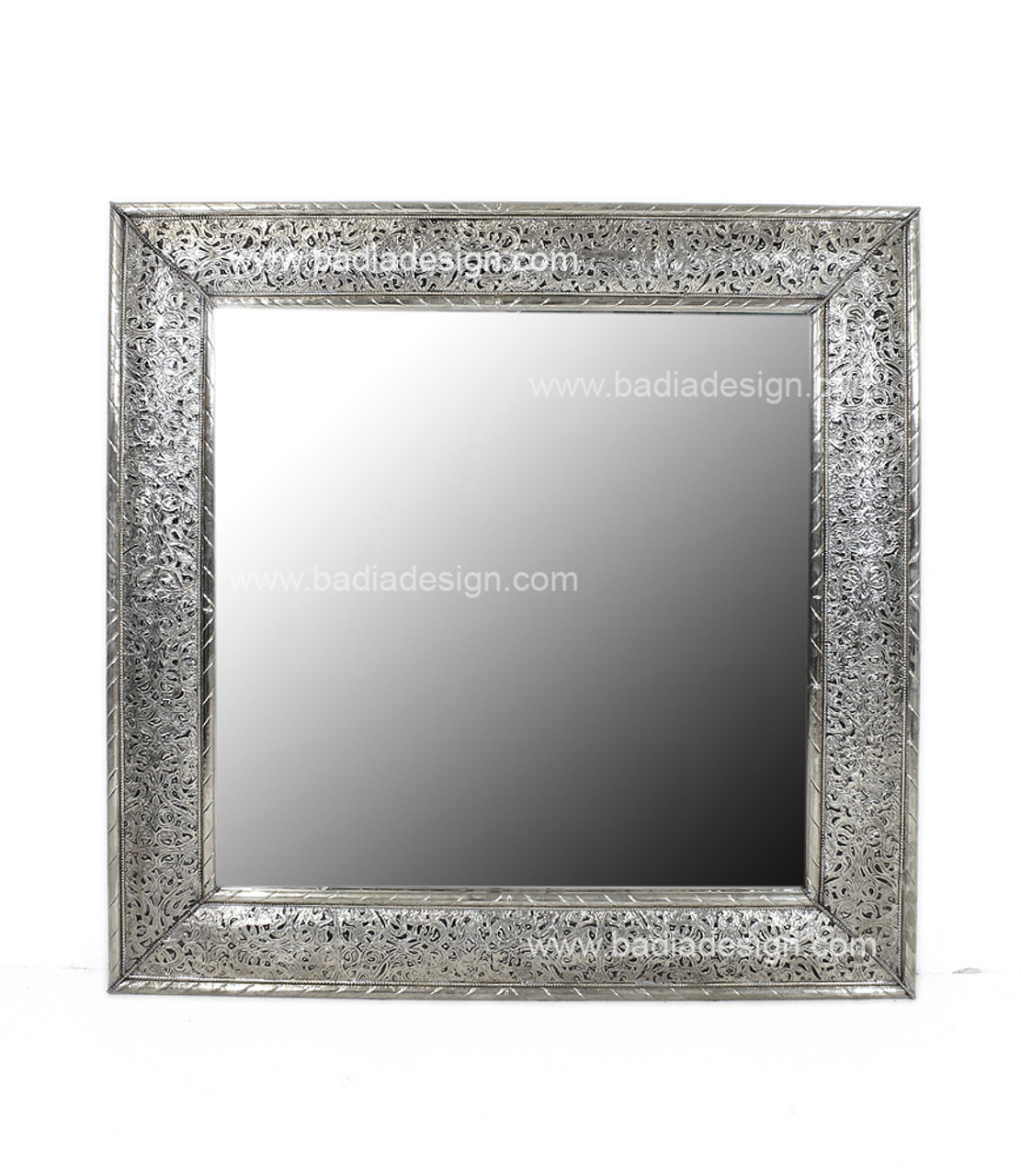 Silver Nickel Square Mirror - M-N002