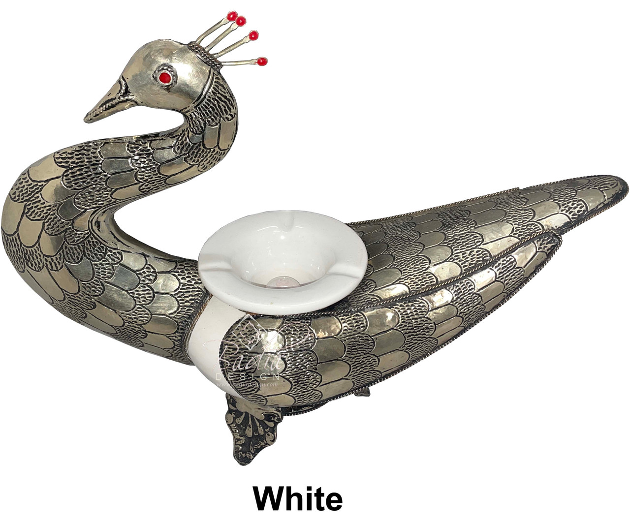 Bird Ceramic and Metal Ashtray - CER-AT011