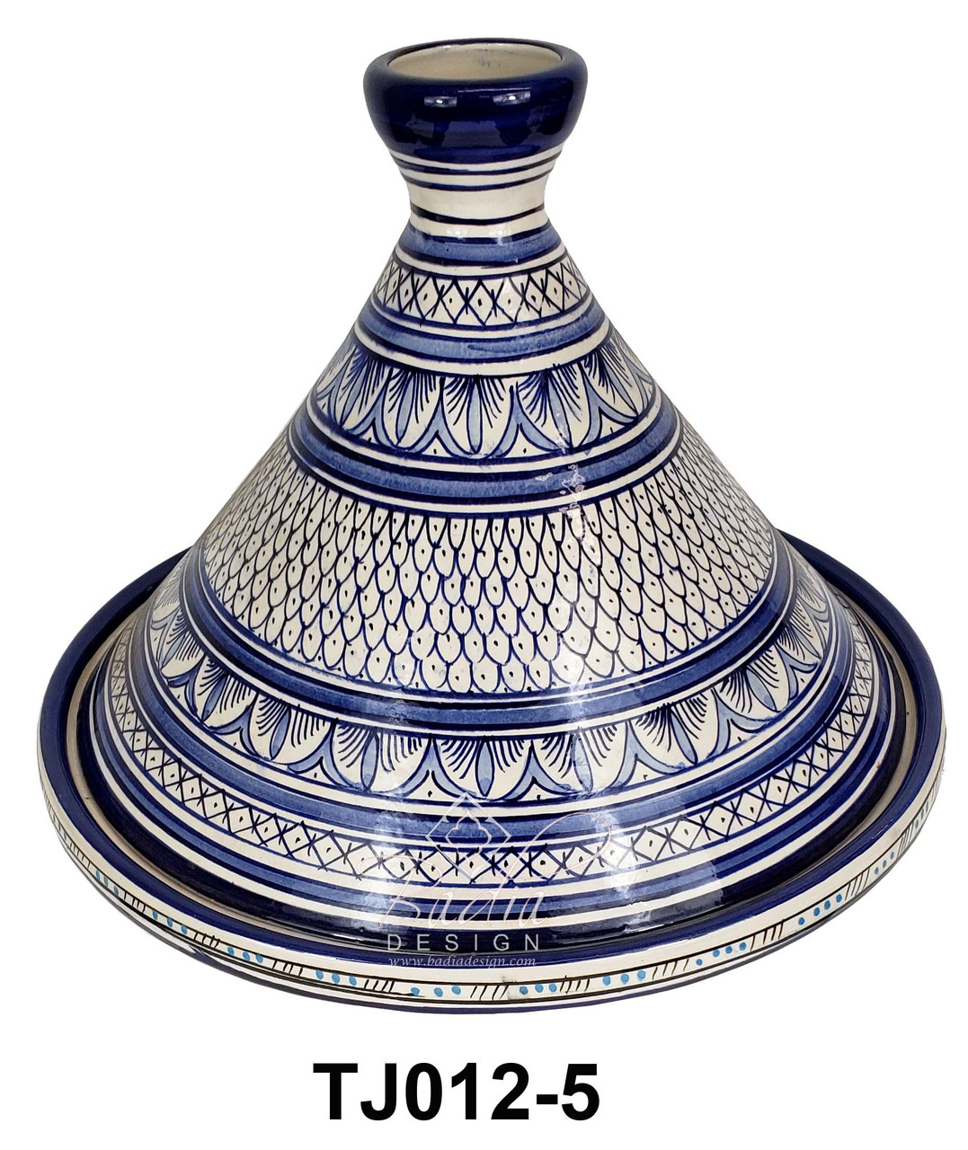 Moroccan Decorative Metal and Ceramic Tea Pot from Badia Design Inc.