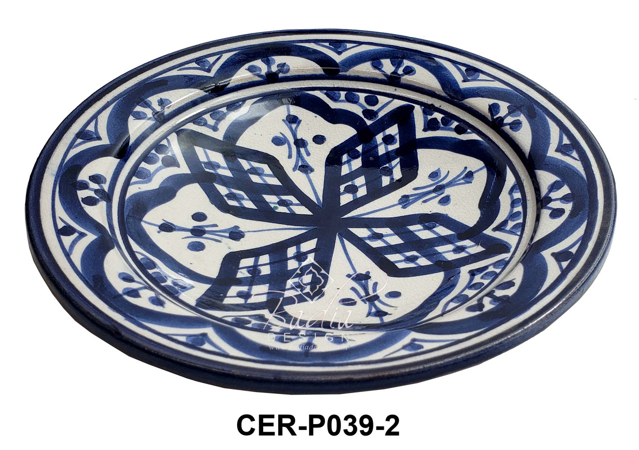 Small Hand Painted Ceramic Plates - CER-P039