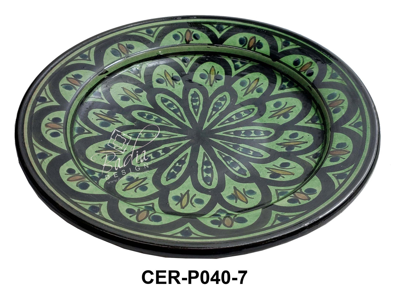 Medium Hand Painted Ceramic Plates - CER-P040