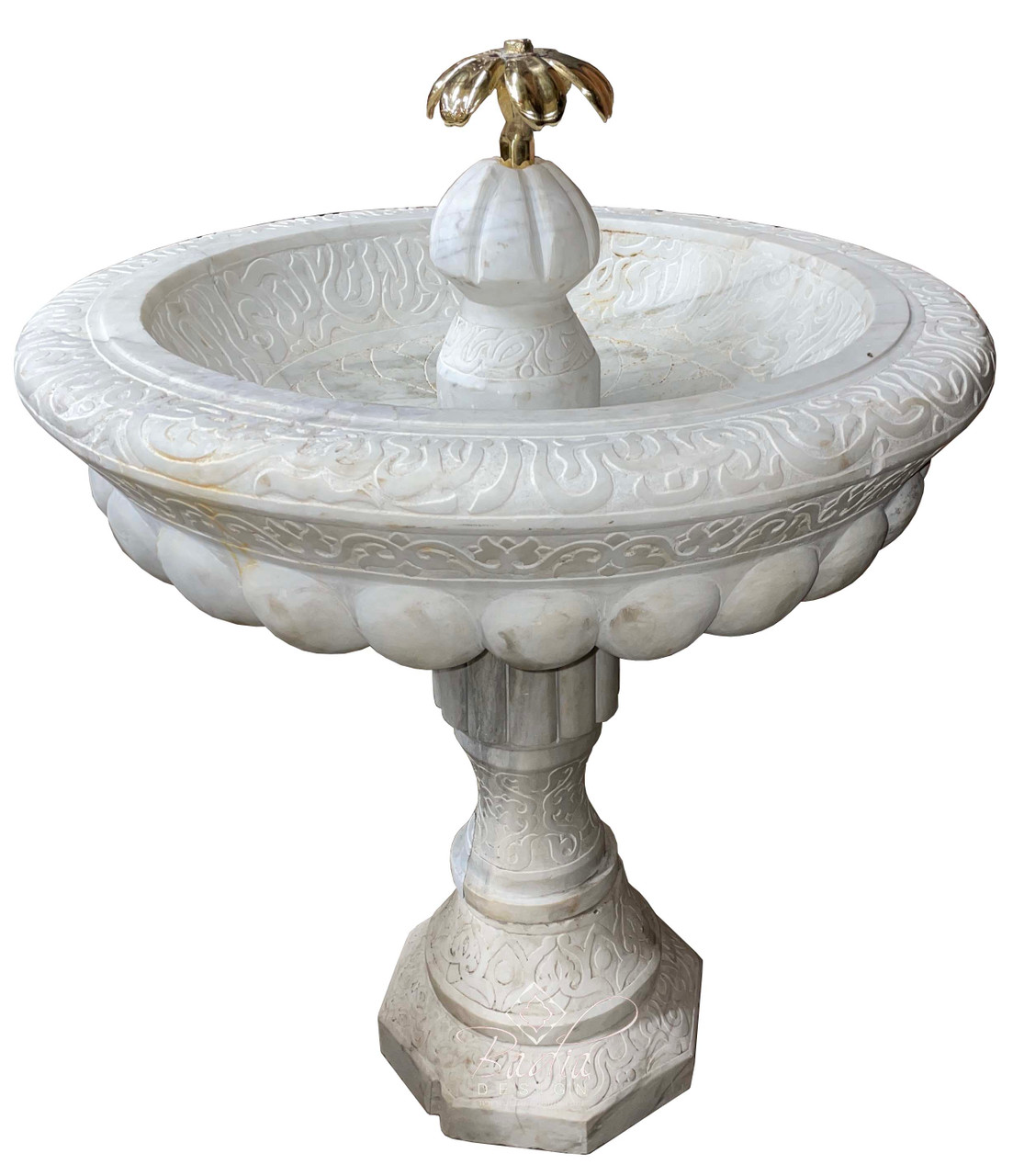 Upright Hand Carved  Marble Water Fountain - MF728
