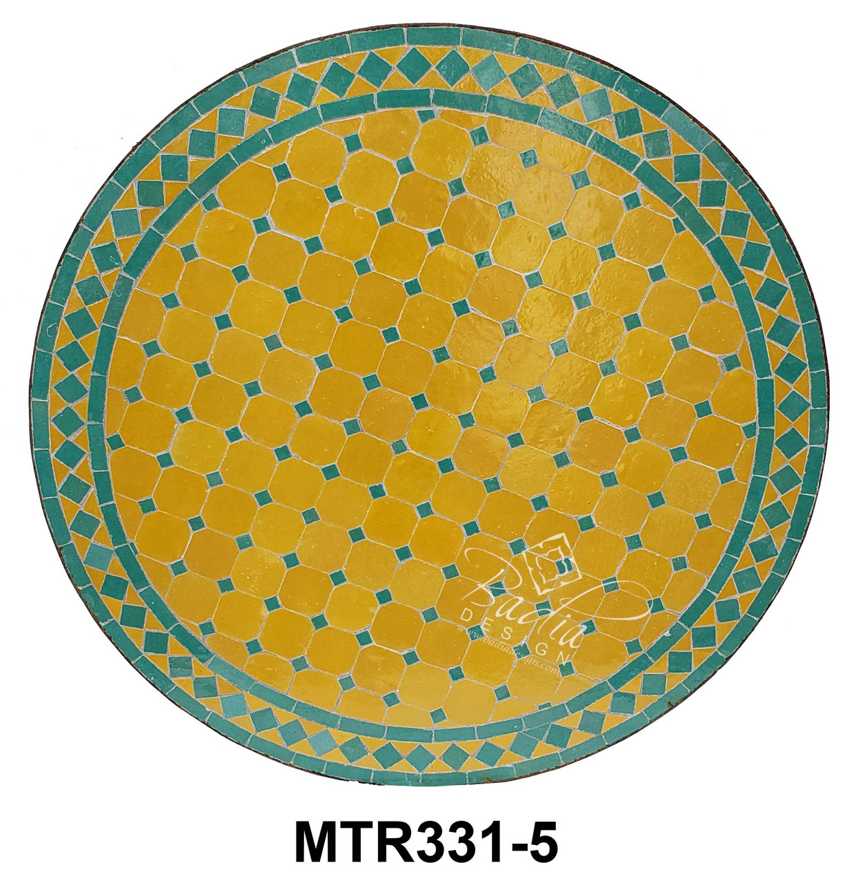 32 Inch Moroccan Mosaic Tile Table Top - MTR331