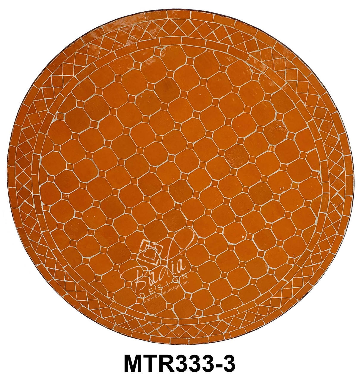 32 Inch Moroccan Mosaic Tile Table Top - MTR333