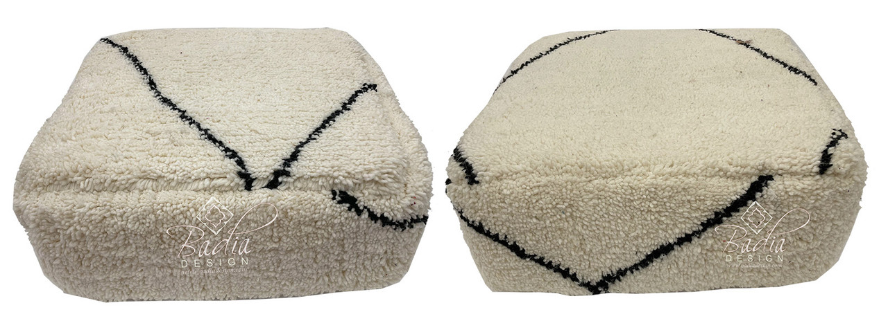 Shaggy Square Shaped Floor Cushion - FP034