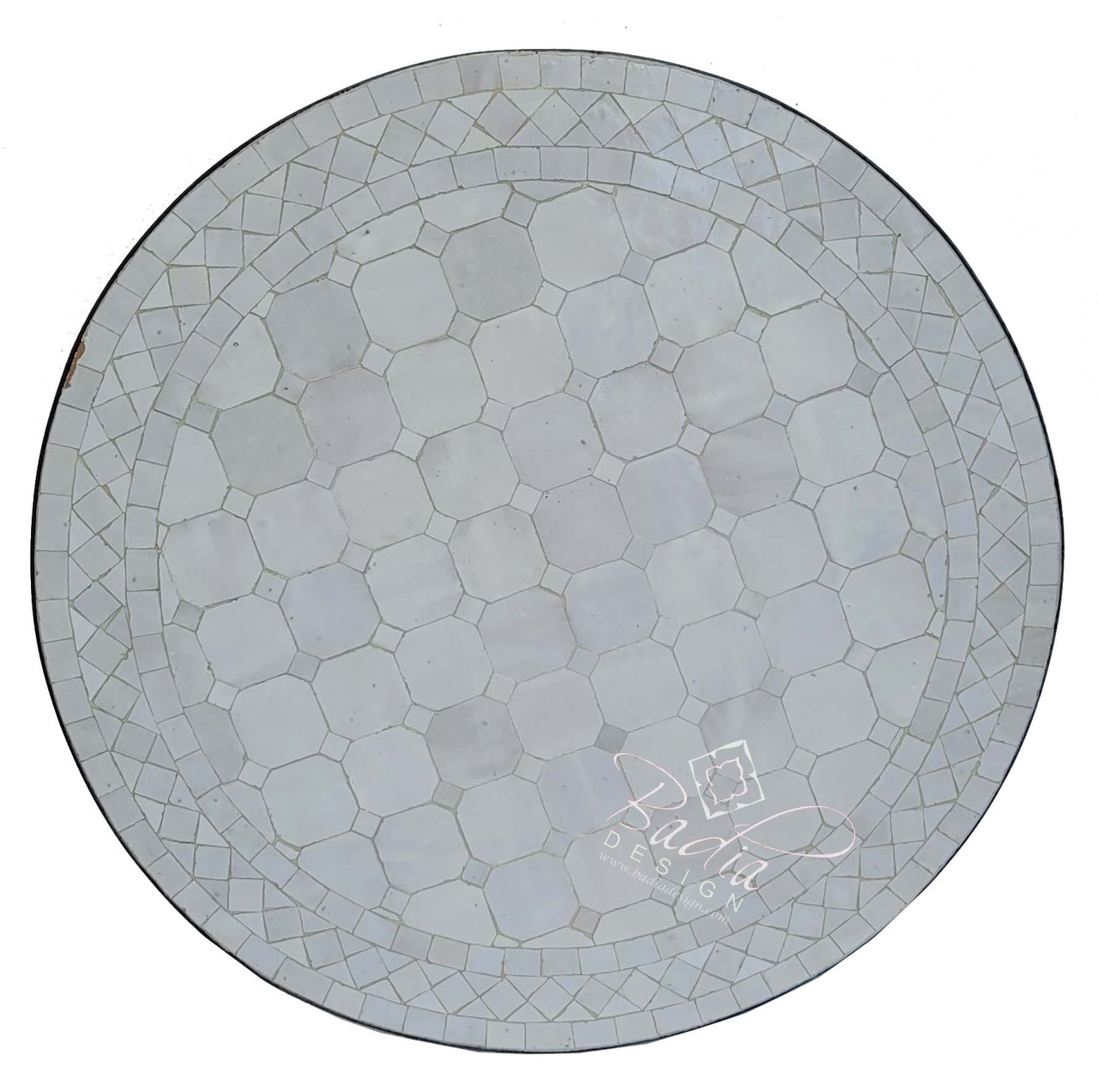 24 Inch Round Tile Table Top - MTR343