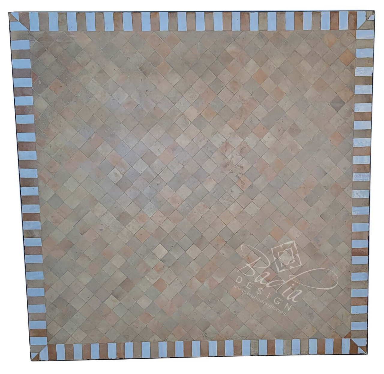 40 Inch Moroccan Square Tile Table Top - MT803