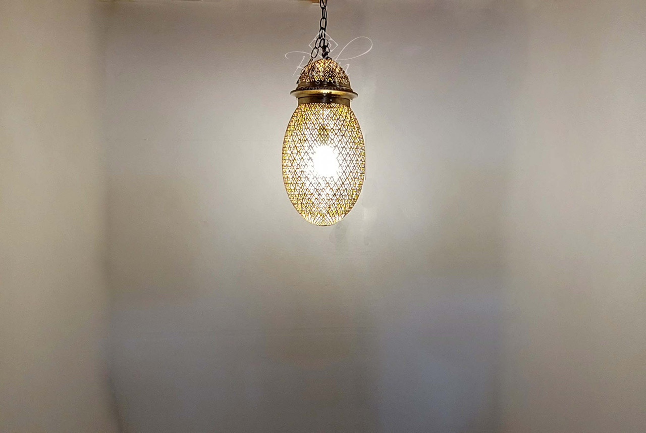 Intricately Designed Brass Chandelier Lighting